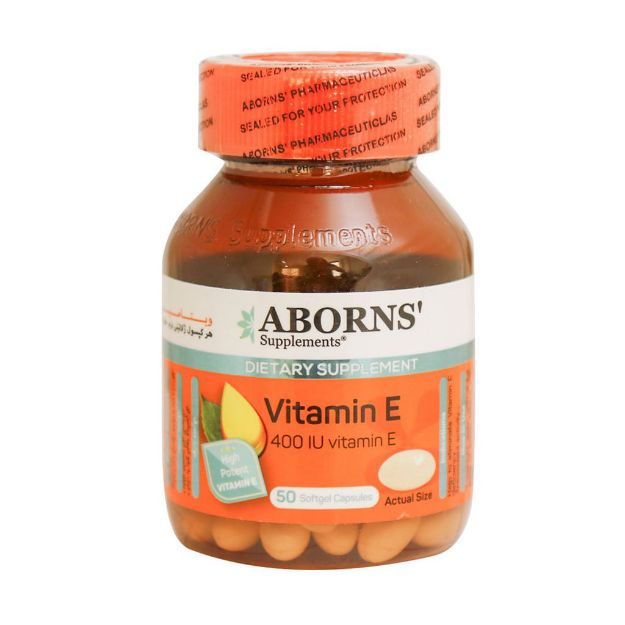 کپسول ویتامین E 400 واحد ابورنز 50 عدد - Aborns Vitamin E 400 IU 50 caps