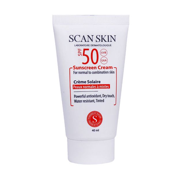 کرم ضد آفتاب SPF50 پوست نرمال تا مختلط اسکن اسکین 40 میلی لیتر - Scan skin sunscreen cream For Normal To Combination Skin 40 ml