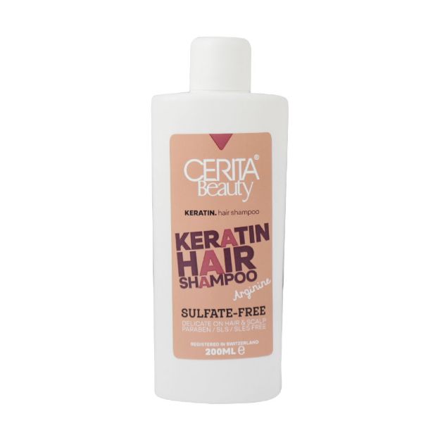 شامپو فاقد سولفات موهای کراتینه سریتا 200 میلی لیتر - Cerita Keratin Hair Shampoo 200 Ml