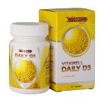 قرص دیلی D3 1000 واحد ویتاول 30 عدد - Vitawell Daily D3 30 Tabs