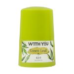 رول ضد تعریق زنانه ویت یو مدل Green Leaf حجم 50 میلی لیتر - With you Deo Roll on Green Leaf 50 ml