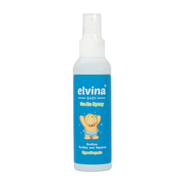 اسپری کیوزینک کودک الوینا 120 میلی لیتر - Elvina Baby Cu-Zn Spray 120 ml