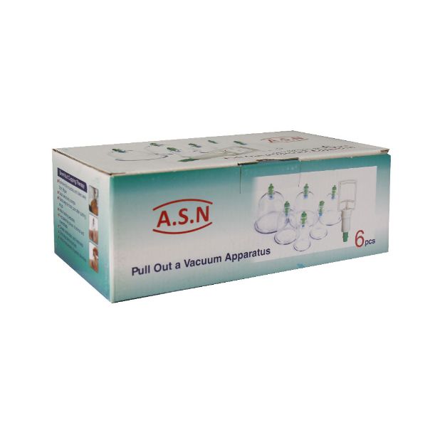 دستگاه بادکش 6 لیوانه بدن A.S.N - A.S.N Cupping Terapy 6 Pcs