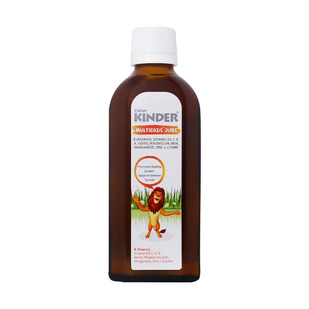 شربت مولتی کد فیشر کیندر 200 میلی لیتر - Fisher Kinder Multicode Juice 200 ml