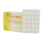 قرص فولیک اسید 1 میلی گرم جالینوس 100 عدد - Jalinous Folic Acid 1 mg 100 Scored Tablets