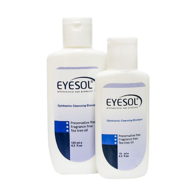 شامپو شستشوی پلک و مژه آیسول حاوی روغن درخت چای - Eyesol Ophtalmic Cleaning Shampoo