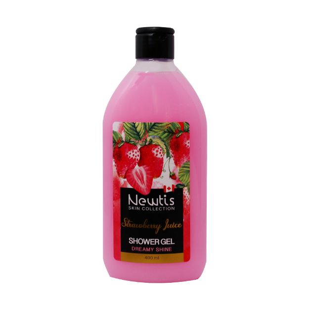 شامپو بدن استروبری جویس نیوتیس 400 میلی لیتر - Newtis Shower Gel With Strawberry Juice 400ml