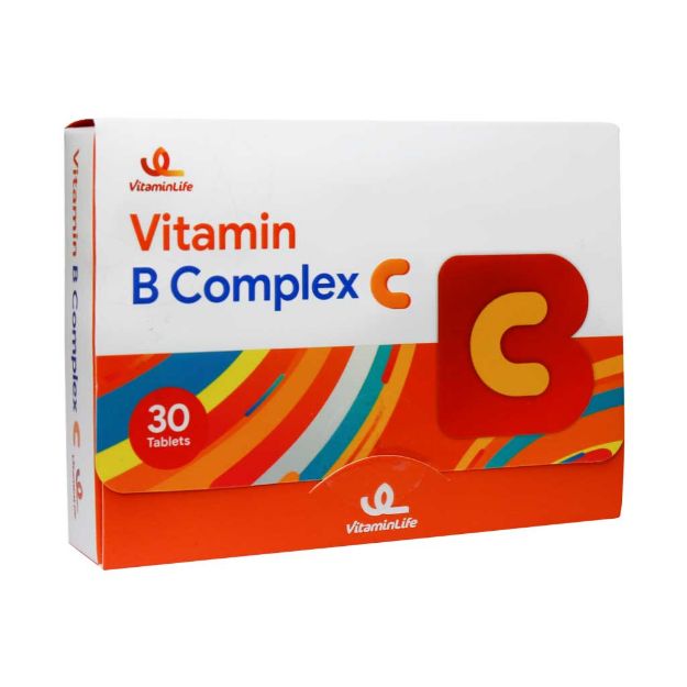 قرص ویتامین ب کمپلکس C ویتامین لایف 30 عدد - Vitamin House Vitamin B Complex C 30 Tablets