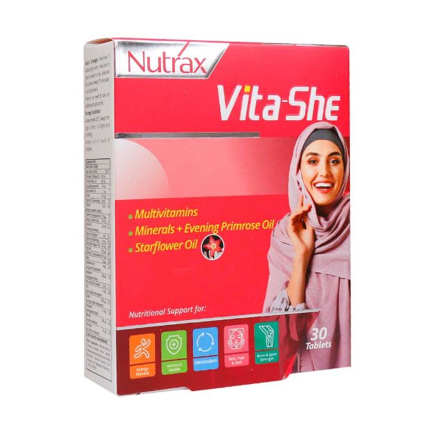 قرص مولتی ویتامین وایتا شی نوتراکس 30 عدد - Nutrax Multivitamin Vita she 30 tablets