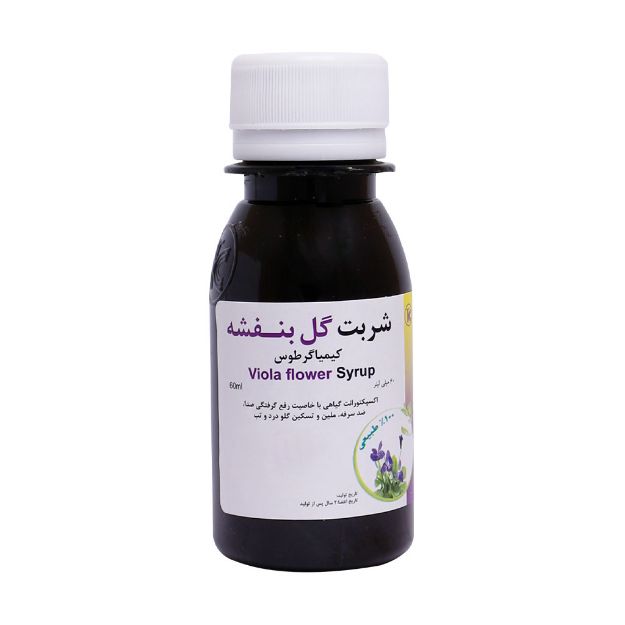 شربت گل بنفشه کیمی گارد کیمیاگر طوس 60 میلی لیتر - Kimiagar Toos Viola Flower Kimi Guard Syrup 60 ml