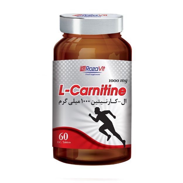 قرص ال کارنیتین 1000 میلی گرم رزاویت 60 عدد - Rozavit L Carnitine 100 Mg 60 F.C Tablets