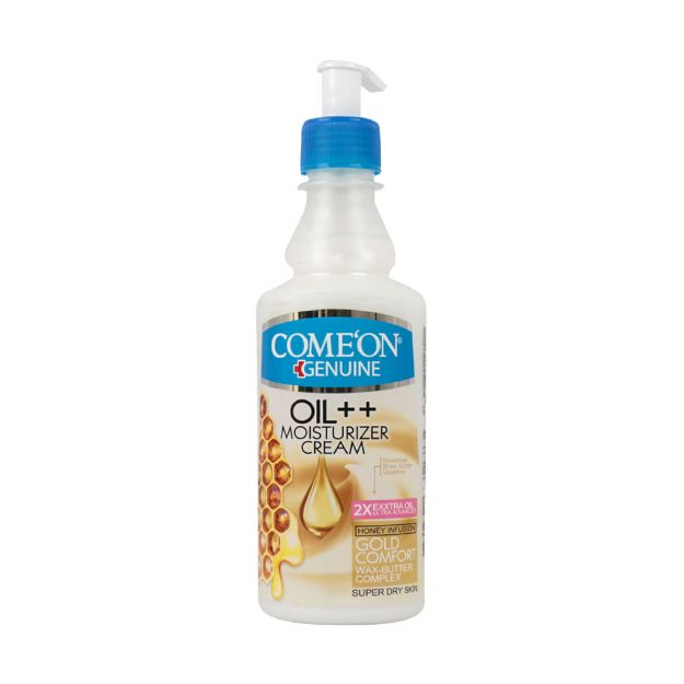 کرم مرطوب کننده حاوی موم عسل و شی باتر کامان مناسب پوست خیلی خشک 400 میلی لیتر - Comeon Oil++ Moisturizer Cream 400 ml