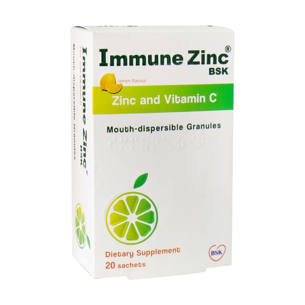 ساشه ایمیون زینک بی اس کی 20 عدد - BSK Immune Zinc 20 Sachets