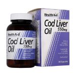 کپسول روغن ماهی کاد لیور اویل هلث اید 90 عدد - Health Aid Cod Liver Oil 90 Caps