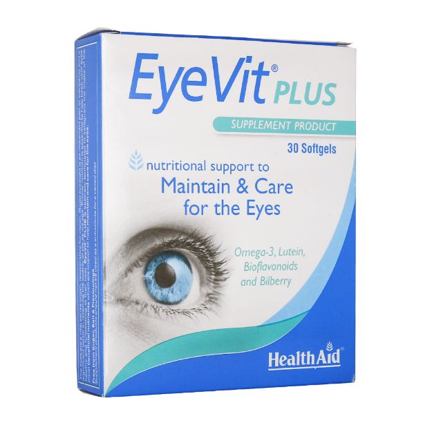 کپسول ژلاتینی آی ویت پلاس هلث اید 30 عدد - Health Aid Eye Vit Plus 30 Caps