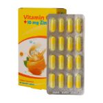 کپسول ویتامین C و 10 میلی گرم زینک هگمتان دارو غرب 48 عدد - Hegmatan Daru Gharb Vitamin C + 10 Mg Zinc 48 Caps