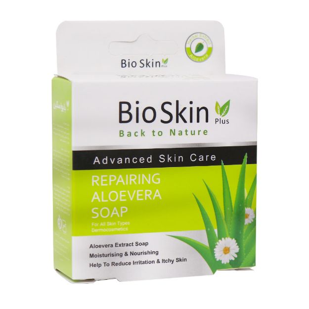 صابون ارگانیک آلوئه ورا بایو اسکین پلاس 100 گرم - Bio Skin Repairing Aloe Vera Soap 100 g