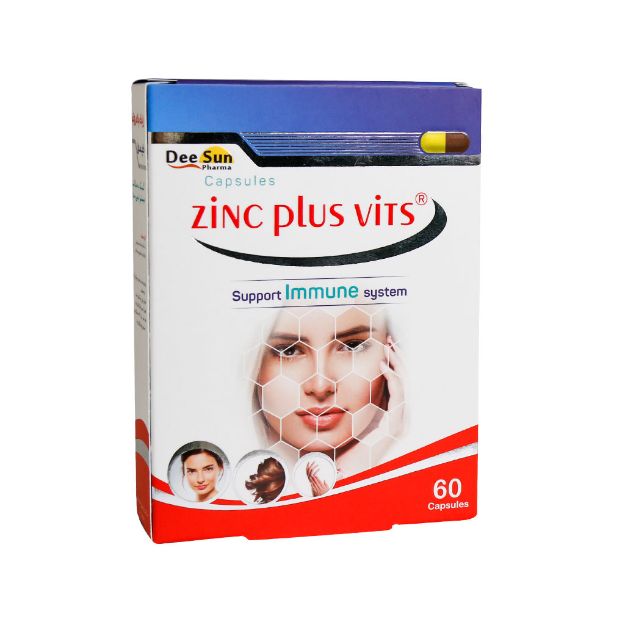 کپسول زینک پلاس ویتس دی سان فارما 60 عدد - Dee Sun Pharma Zinc Plus Vits 60 Capsules