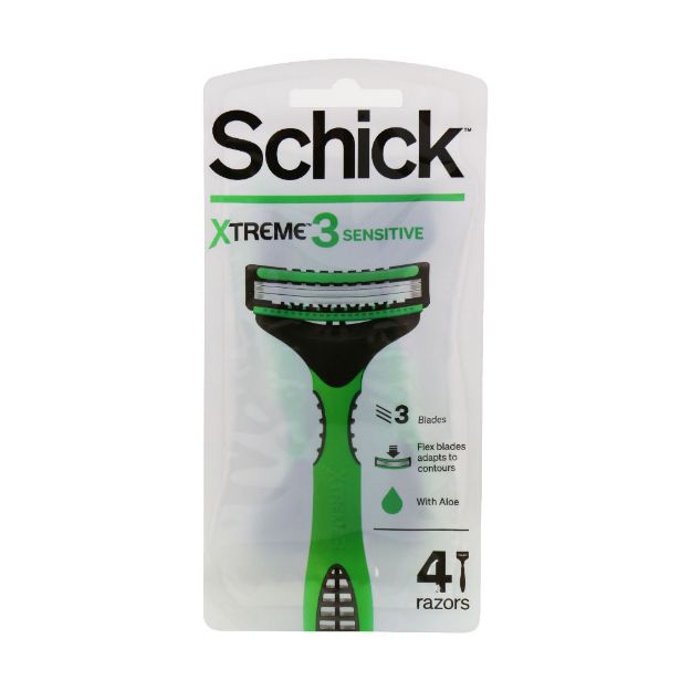 خودتراش مردانه شیک مدل اکستریم 3 بسته 4 عددی - Schick Xtreme 3 Blade for Men 4 Pack