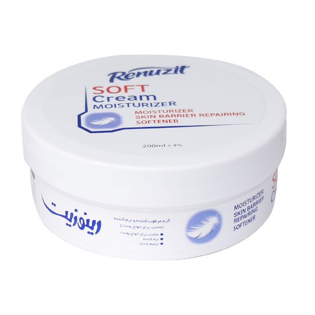 کرم مرطوب کننده و نرم کننده کاسه ای سافت رینوزیت 200 میلی لیتر - Renuzit Soft Cream Moisturizer for All Types of Skin 200ml