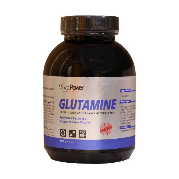 پودر گلوتامین ویوا پاور 100 گرم - Viva Power Glutamine powder 100 g