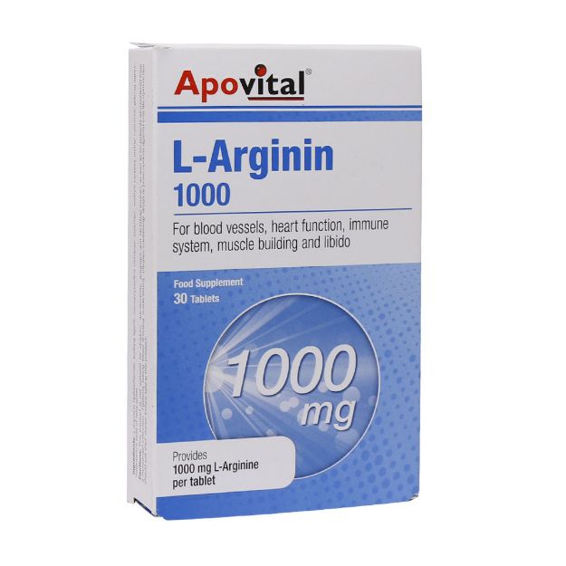 قرص ال آرژنین 1000 میلی گرم آپوویتال 30 عدد - Apovital L Arginin 1000 mg 30 Tablet