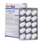 قرص ال آرژنین 1000 میلی گرم آپوویتال 30 عدد - Apovital L Arginin 1000 mg 30 Tablet