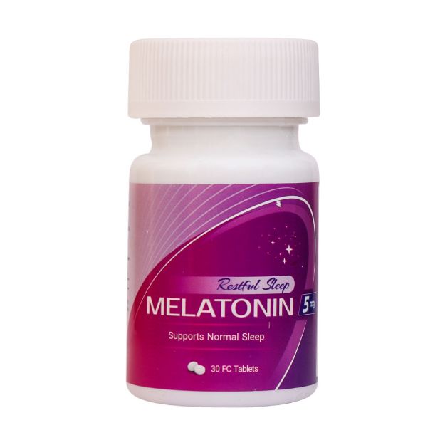 قرص روکشدار ملاتونین 5 میلی گرم آریا دارو 30 عدد - Arya Daru Melatonin 5 mg 30 Fc Tablets