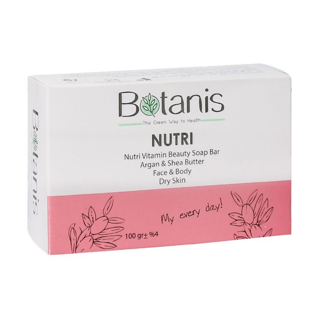 صابون ویتامینه و نرم کننده صورت و بدن بوتانیس مناسب پوست خشک 100 گرم - Botanis Nutri Vitamin Beauty Soap For Dry Skin 100 g