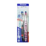 مسواک دوتایی فیل گود اسمارت کلین با فرچه نرم تریزا - Trisa Feel Good Soft Dual Toothbrush