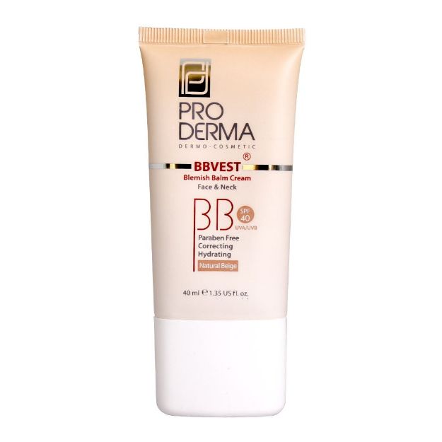 بی بی کرم SPF40 پرودرما مناسب پوست های چرب و جوشدار 40 میلی لیتر - ProDerma BBVest Blemish Balm Cream SPF40 40 ml