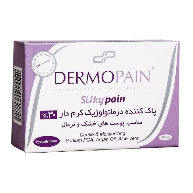 پن کرم دار 30 درصد سیلکی پن درموپن مناسب پوست های خشک و نرمال 100 گرم - Dermopain Silky Pain Creamy Dermatologic Bar 30% 100 g