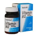 قرص ویتامین B12 ۱۰۰۰ میکروگرم هلث اید ۵۰ عدد - HealthAid Vitamin B12 1000 µg 50 Tabs