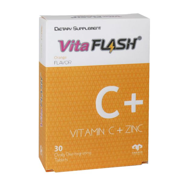 قرص ویتافلش C و زینک آرامیس فارمد 30 عدد - Aramis Pharmed Vita Flash C And Zinc 30 Pcs