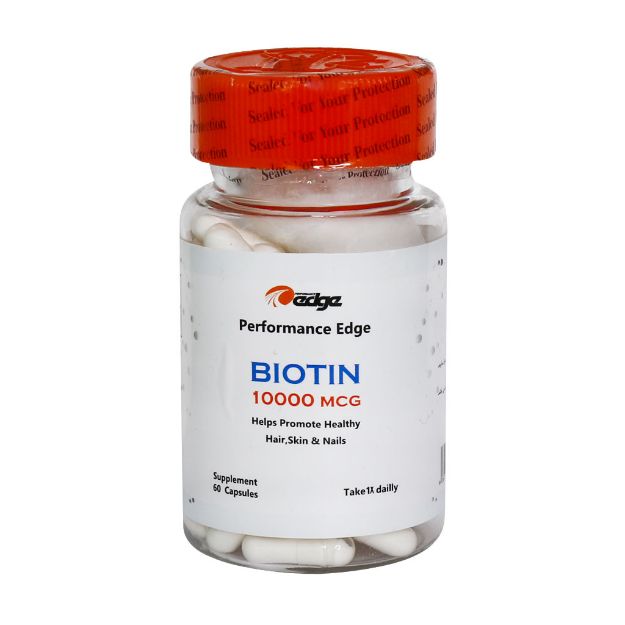 کپسول بیوتین 10000 میکروگرم پرفرمنس اج 60 عدد - Performance Edge Biotin 10000 mcg 60 Capsules