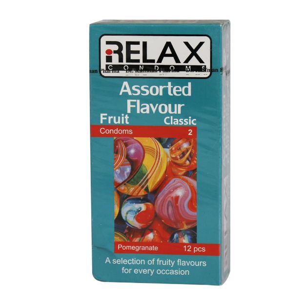 کاندوم میوه ای ریلکس 12 عدد - Relax Assorted Flavor Fruit 12 Pcs