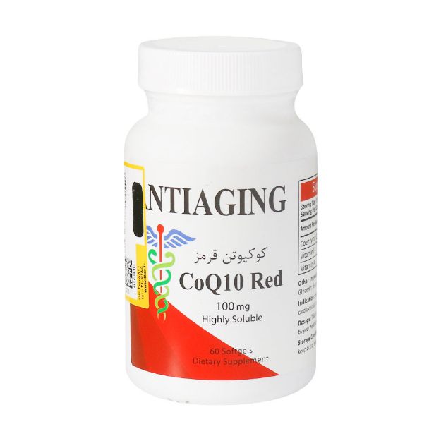 سافت ژل کوکیوتن قرمز ۱۰۰ میلی گرم آنتی ایجینگ - Antiaging CoQ10 Red 100 mg 60 Softgels