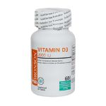 قرص ویتامین D3 2000 واحد برونسون 60 عدد - Bronson Vitamin D3 2000 IU 60 Tablets