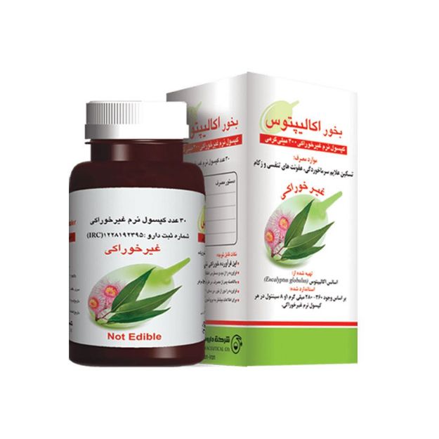 کپسول نرم غیرخوراکی اکالیپتوس باریج اسانس 30 عدد - Barij Essence Eucalyptus Inhaler Non Oral 30 Caps