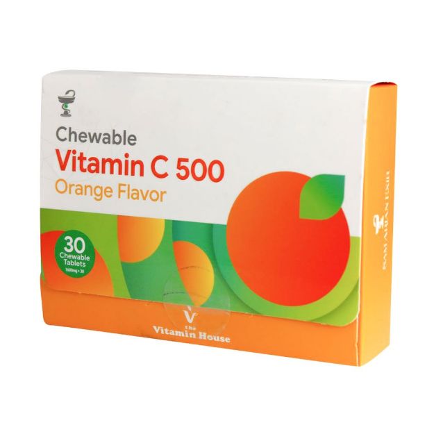 قرص جویدنی ویتامین C 500 میلی گرم ویتامین هاوس 30 عدد - Vitamin House Chewable Vitamin C 500 mg Berry Flavor 30 Tabs