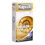 کاندوم ارگاسم آتشی 3 برابر کاپوت 12 عدد - Kapoot Orgasm Fire X3 Condoms 12 Pcs