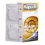 کاندوم ارگاسم آتشی 3 برابر کاپوت 12 عدد - Kapoot Orgasm Fire X3 Condoms 12 Pcs