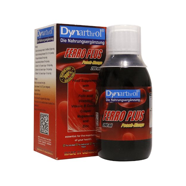 شربت فروپلاس دینارترول ۲۰۰ میلی لیتر - Dynarthrol Ferro Plus 200 ml