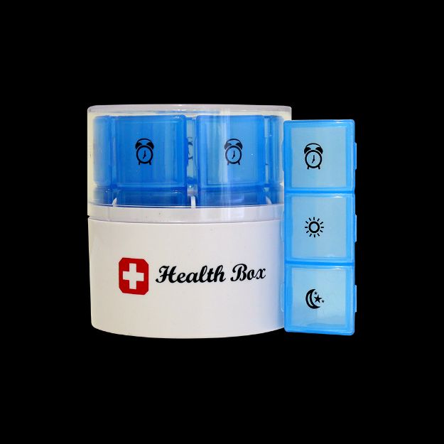 جعبه یادآور روزانه دارو هلث باکس مدل ۴۴۰A - Health Box Daily Pill Box 440A