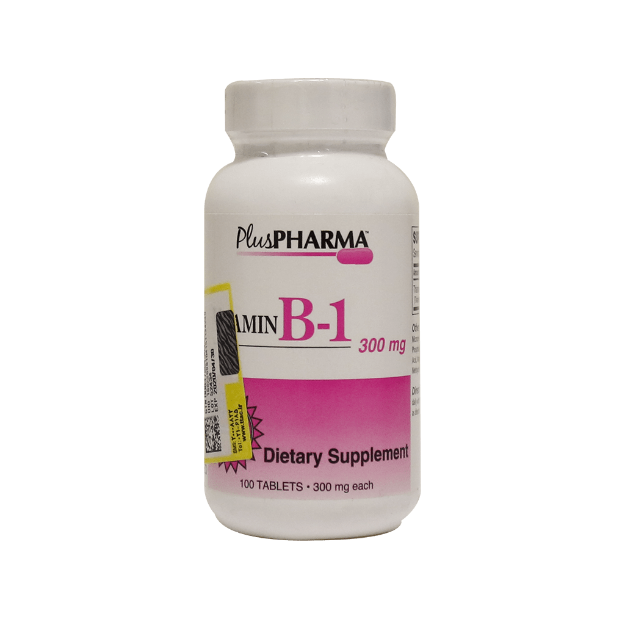 قرص ویتامین B1 300 میلی گرم پلاس فارما ۱۰۰ عدد - Plus Pharma Vitamin B1 300 mg 100 Tabs