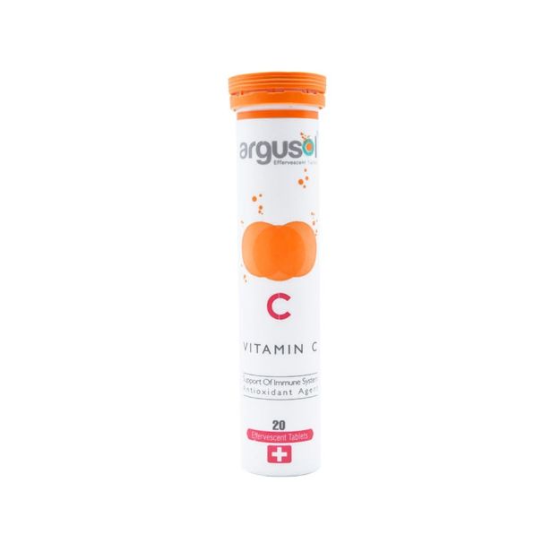 قرص جوشان ویتامین C 500 میلی گرم آرگوسول 20 عدد - Argusol Vitamin C 20 Effervescent Tablet