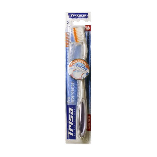 مسواک پرو اینتردنتال تریزا با برس نرم همراه با محافظ - Trisa Pro Interdental Toothbrush