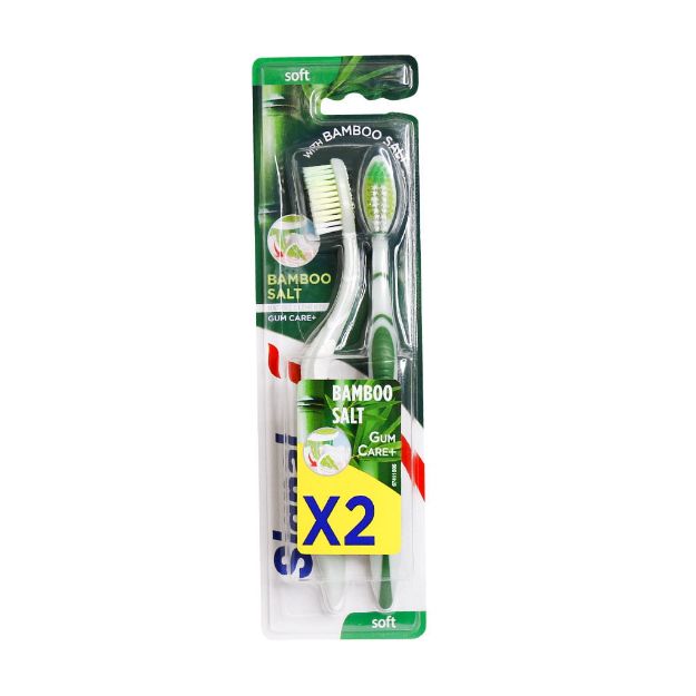 پک 2 تایی مسواک بامبو سالت سیگنال - Signal Bambo salt X2 Tooth brush 2 pcs