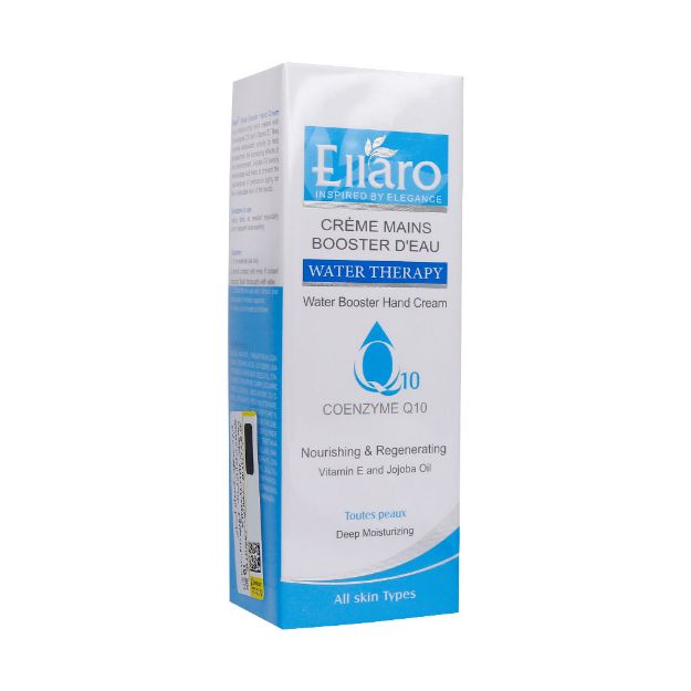 کرم دست آبرسان و تقویت کننده حاوی کوانزیم کیوتن الارو 75 میلی لیتر - Ellaro Coenzyme Q10 Water Booster Hand Cream 75 ml