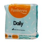 نوار بهداشتی سبز بالدار مشبک پنبه ریز سایز بزرگ ۱۰ عددی - Panberes Sanitary Napkin Lattice Siza Large 10 Pcs